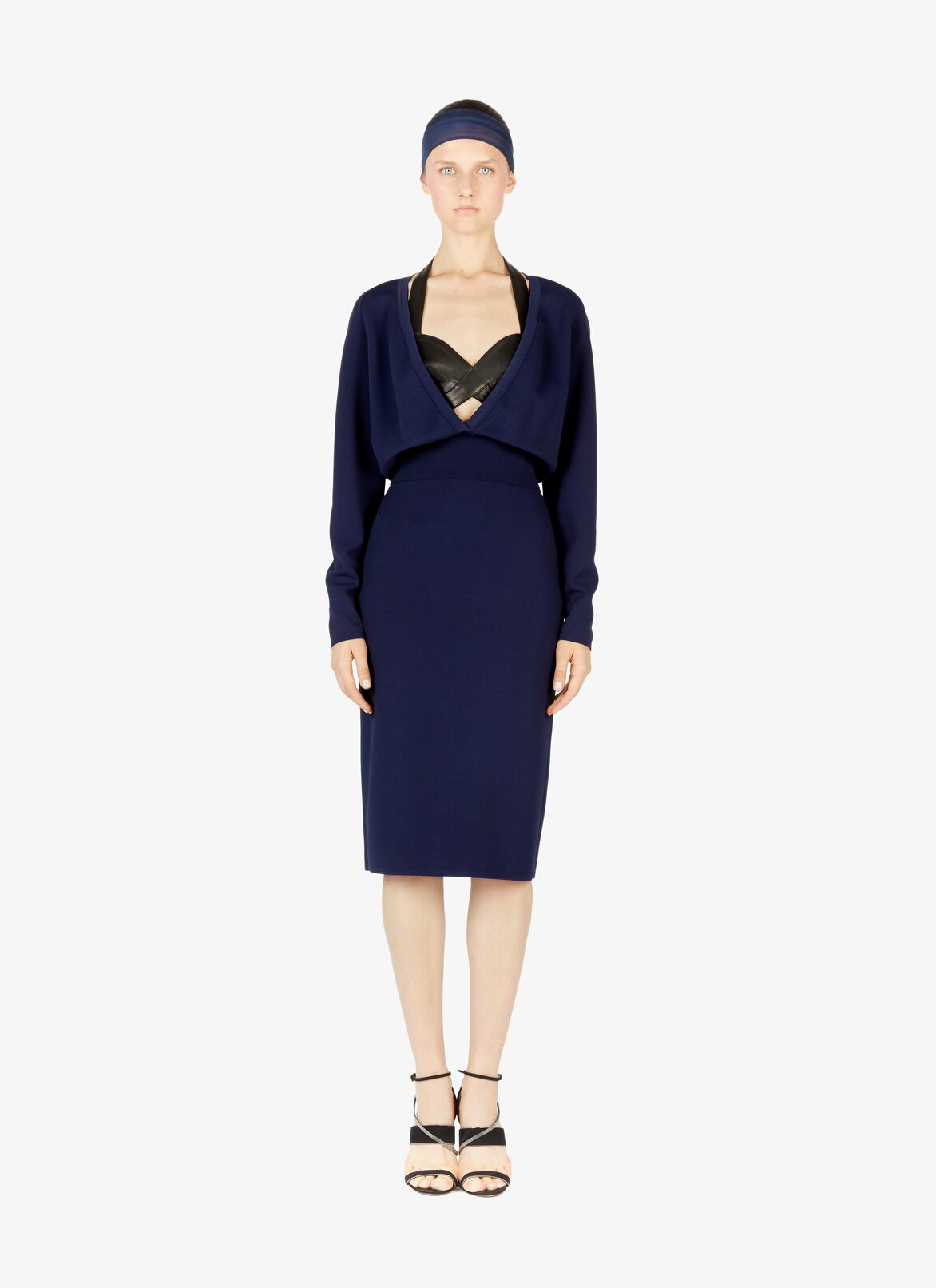 Alaïa Edition 1988 Long-Sleeved Pencil Dress ALAÏA NIGHT BLUE ALAÏA EDITION 1988 LONG-SLEEVED PENCIL DRESS